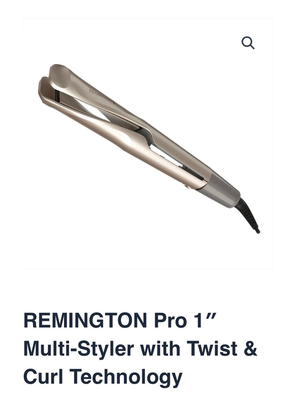 Remington Multi-Styler 1" in Champagne and Gray